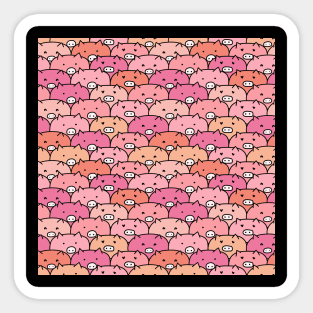 Lovely Pig Pattern Sticker